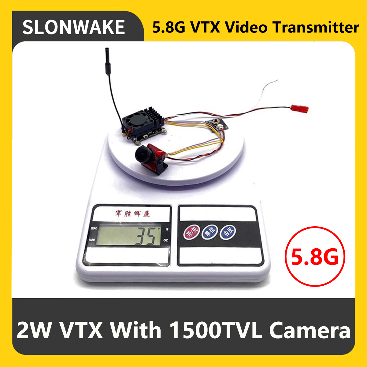 Rc Transmitter Drone - جهاز إرسال SLONWAKE 5.8G 2000mW FPV
