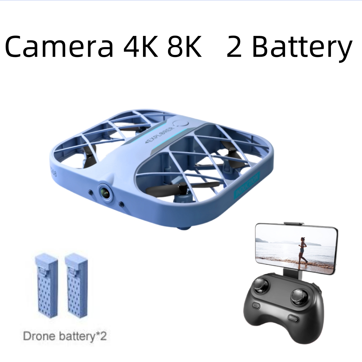 Drone Vs Rc Helicopter - طائرة JJRC H107 FPV RC بدون