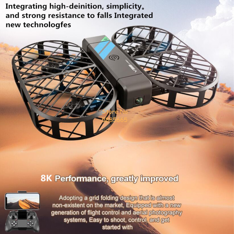 كاميرا 8K عالية الدقة 360 °    - مراجعة Drone Rc Helicopter With Camera وسعره