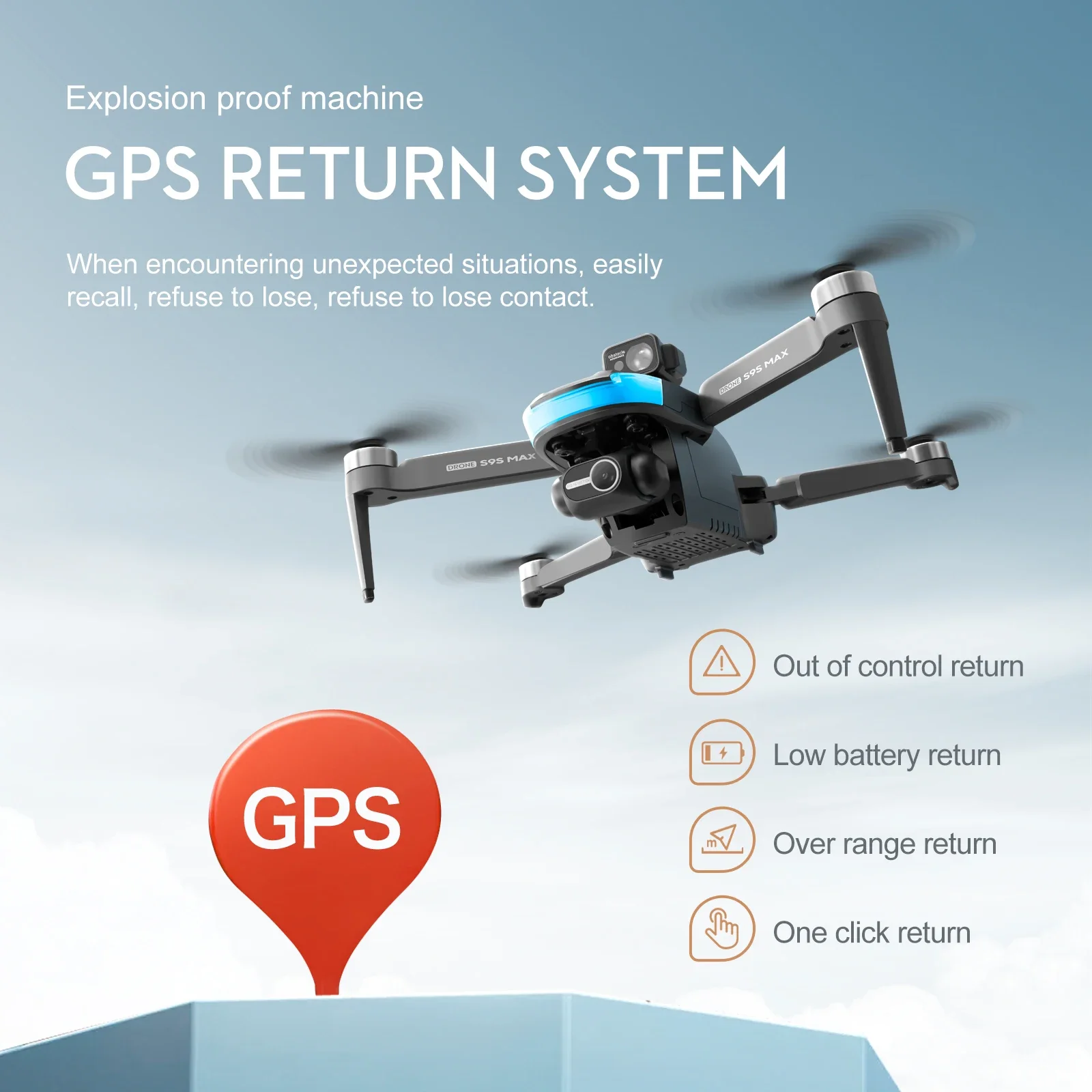 جديد S9S ماكس طائرة صغيرة بدون - مراجعة Drone Rc Plegable وسعره