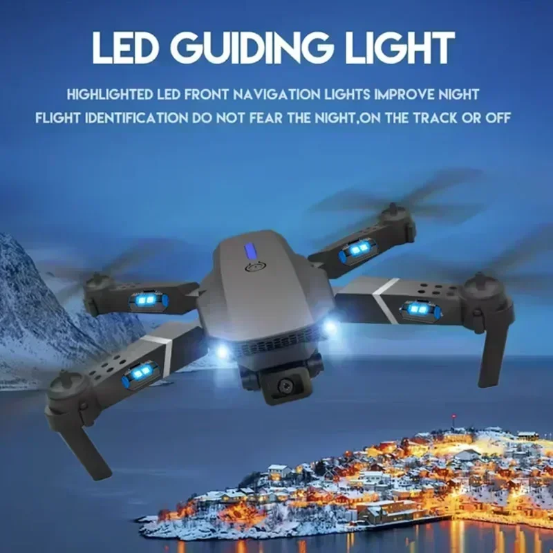 E88 Pro WIFI FPV الطائرة بدون  - مراجعة Drone Rc Plegable وسعره