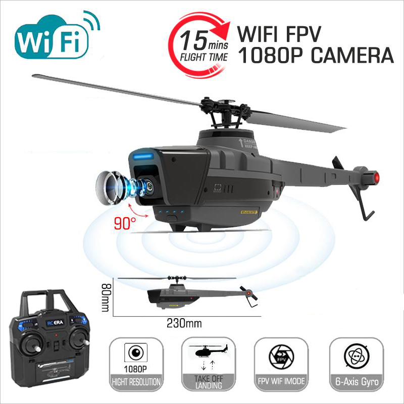 طائرة مروحية C128 2.4G RC 4 مر - مراجعة Drone Vs Rc Helicopter وسعره