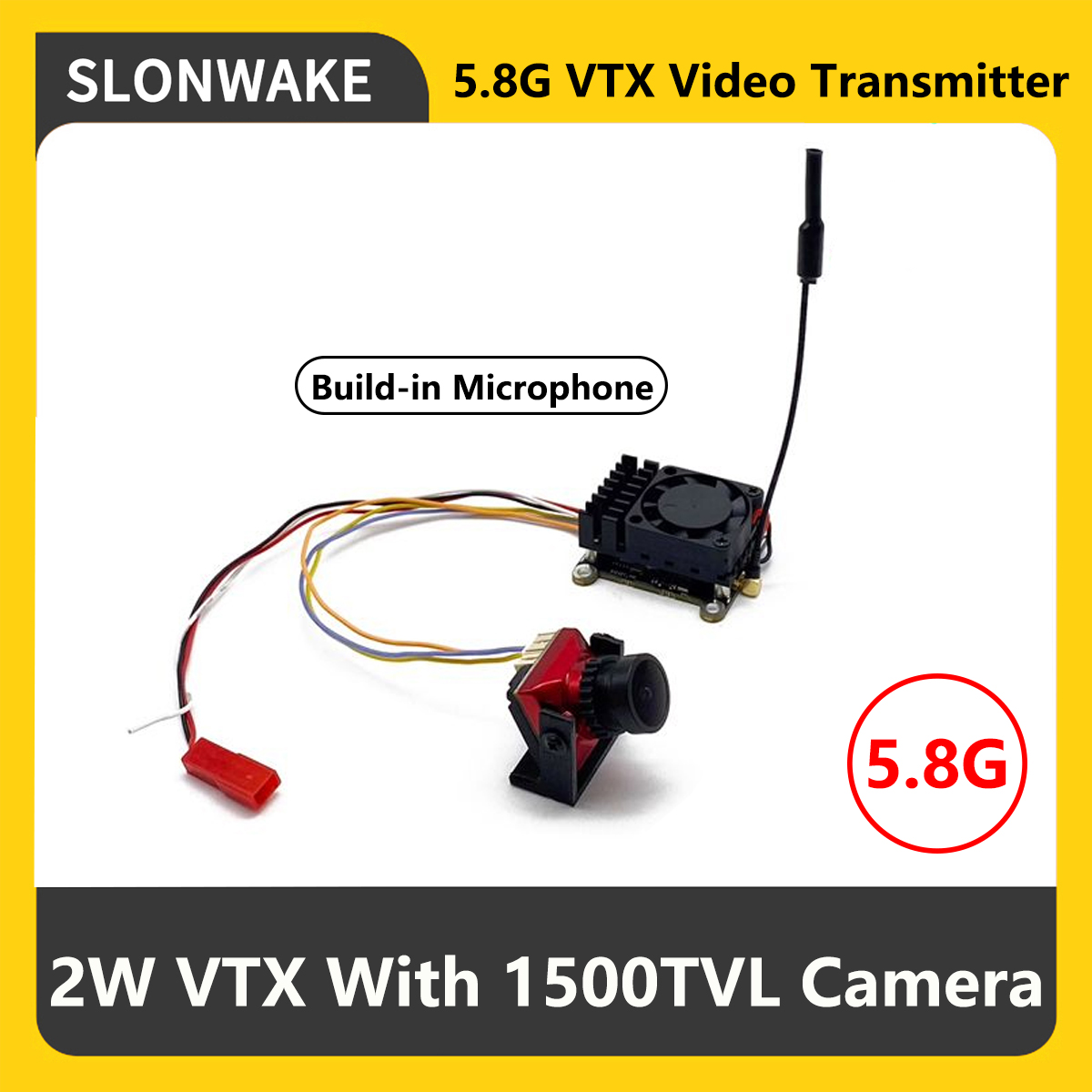 جهاز إرسال SLONWAKE 5.8G 2000m - مراجعة Rc Transmitter Drone وسعره