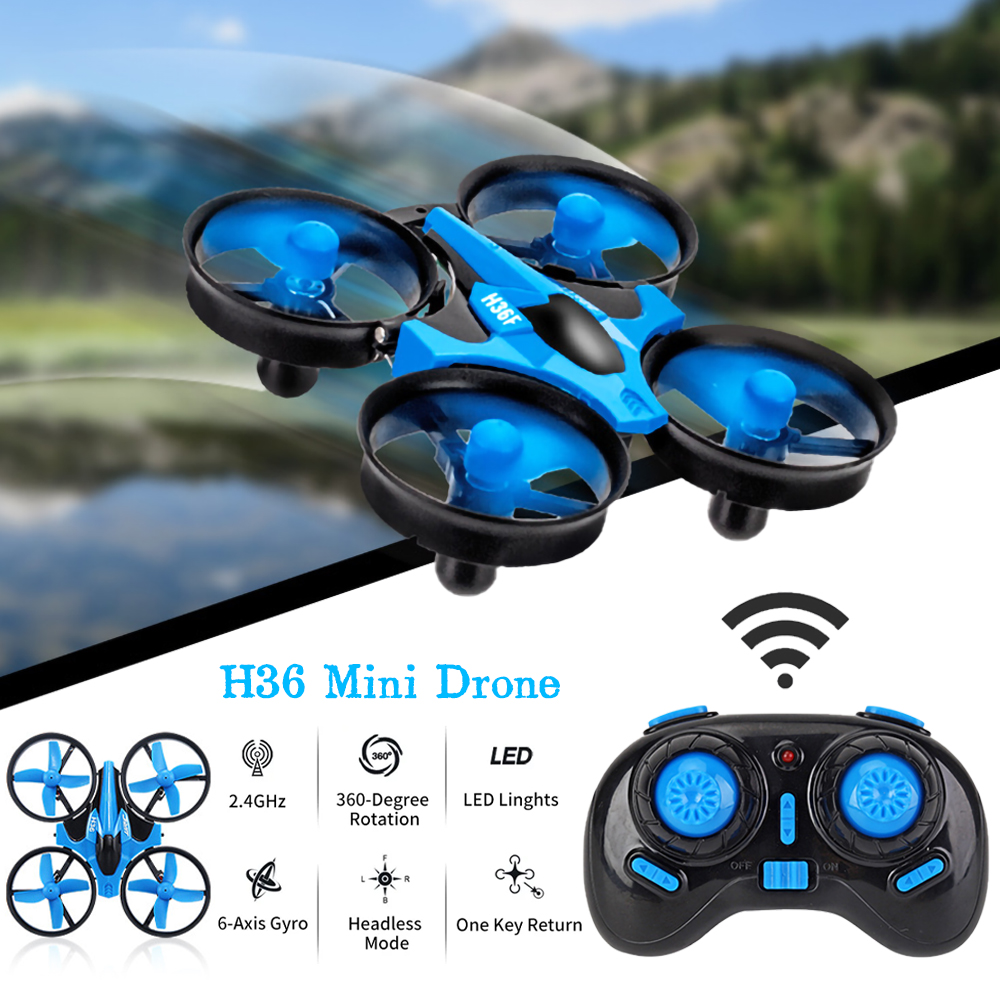 JJRC H36 Mini Rc Drone 4ch 6-A - مراجعة Drone Vs Rc Helicopter وسعره