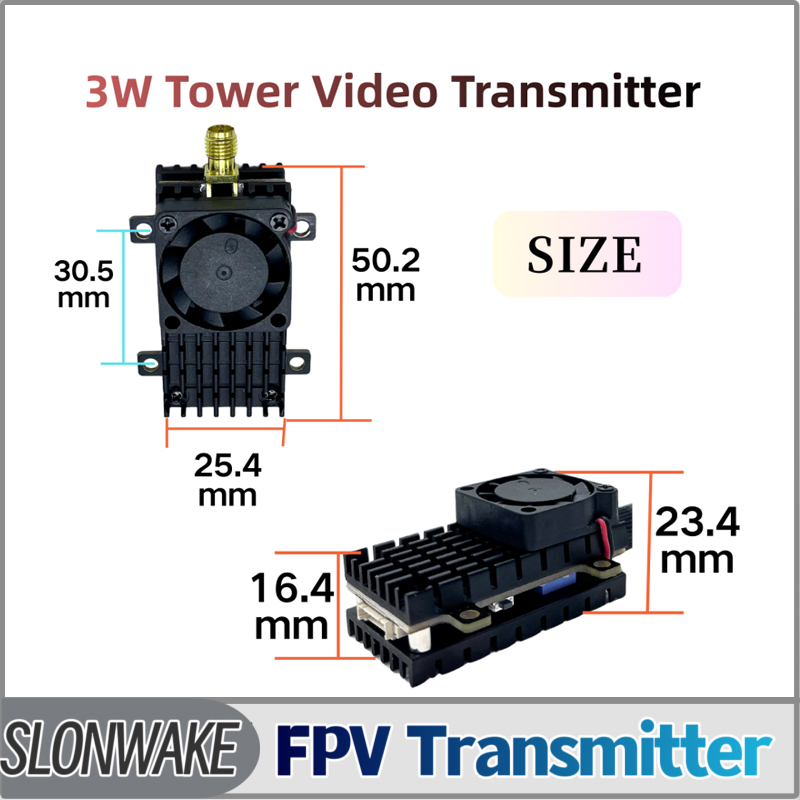 SLONWAKE 5.8G 3000mW محاكاة VT - مراجعة Rc Transmitter Drone وسعره
